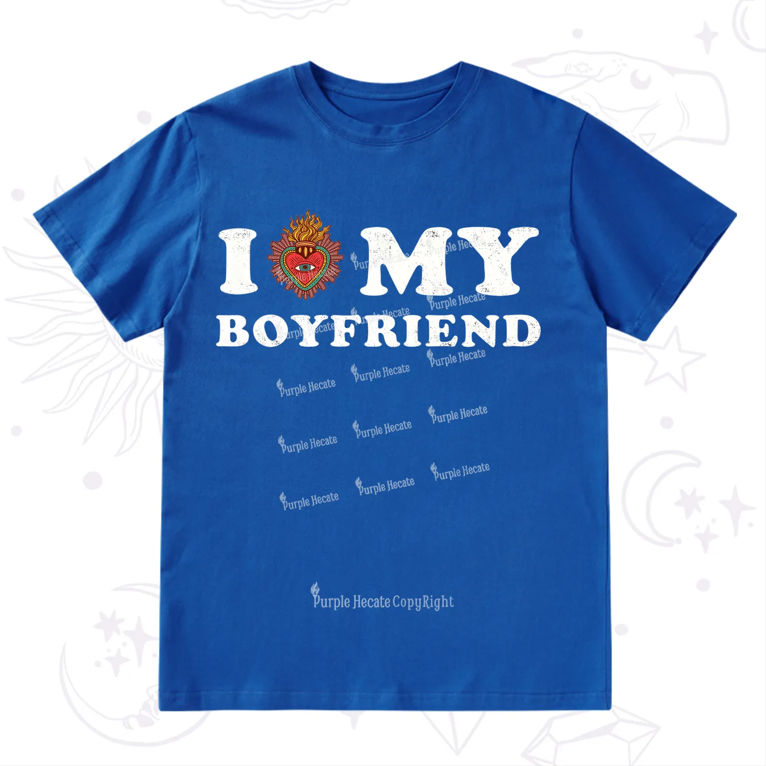 Purplehecate I Love My Boyfriend Valentine T-Shirt