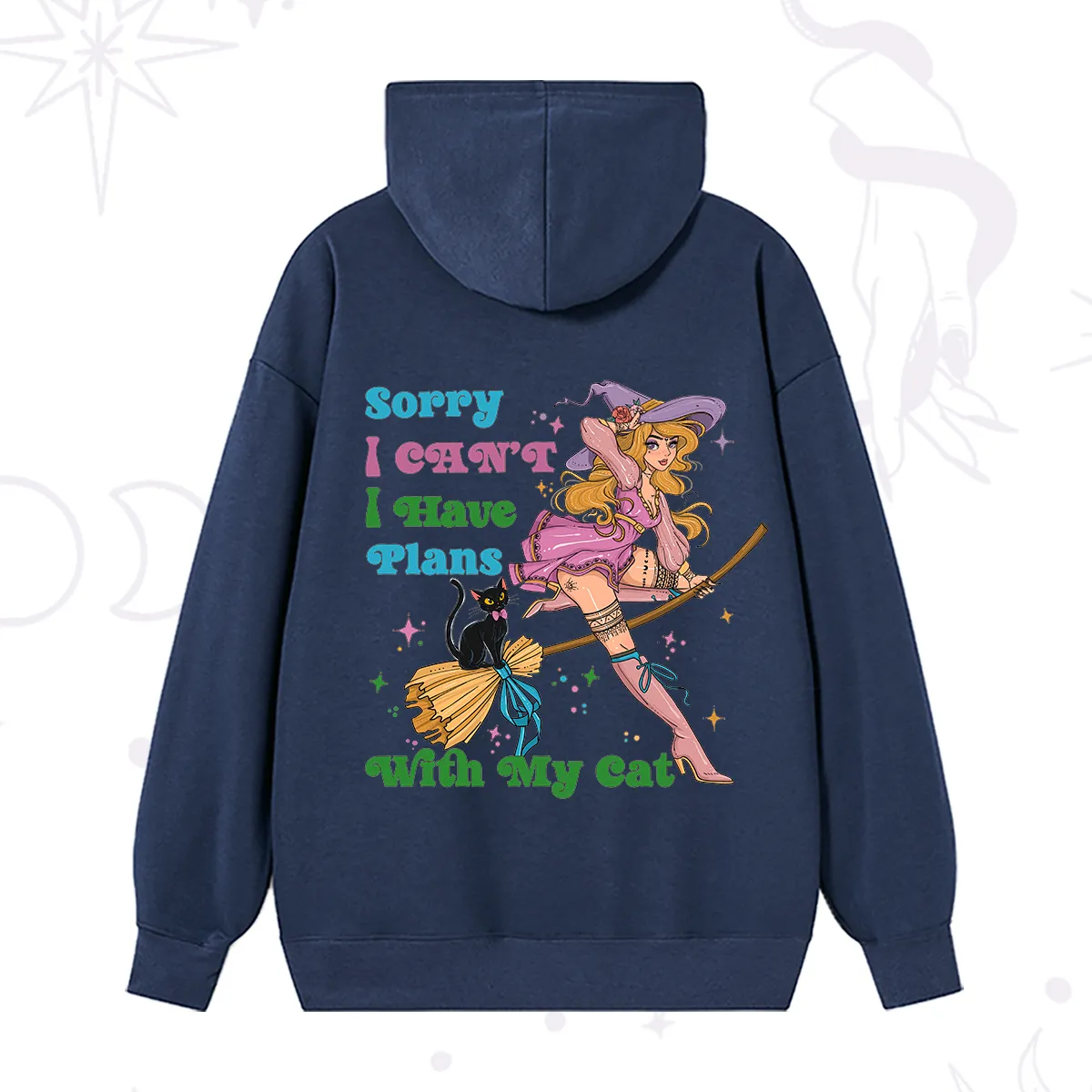 PurplehecateSorry I Can’t I Have Plans With My Cat Hoodie