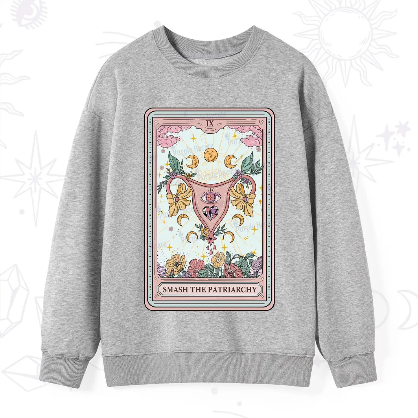 Purplehecate The Smash the Patriarchy Tarot Sweatshirt