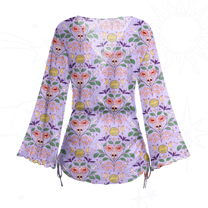 Purplehecate Gothic Floral Skeleton Mesh Cover Up Dress