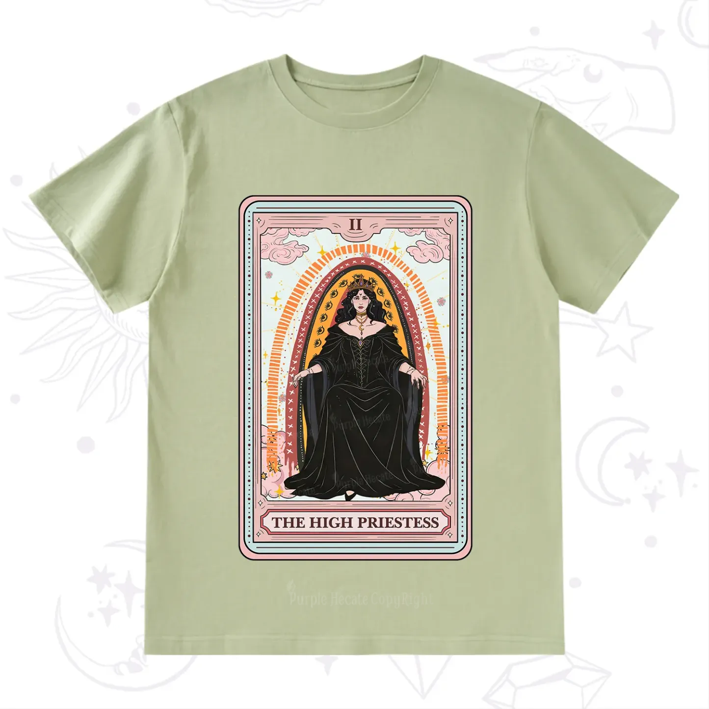 Purplehecate The High Priestess Tarot T-Shirt