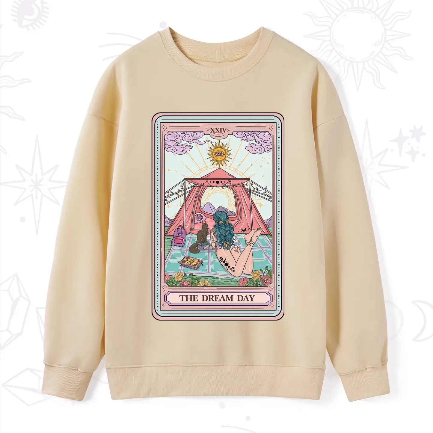 Purplehecate The Camp Lover Tarot Sweatshirt
