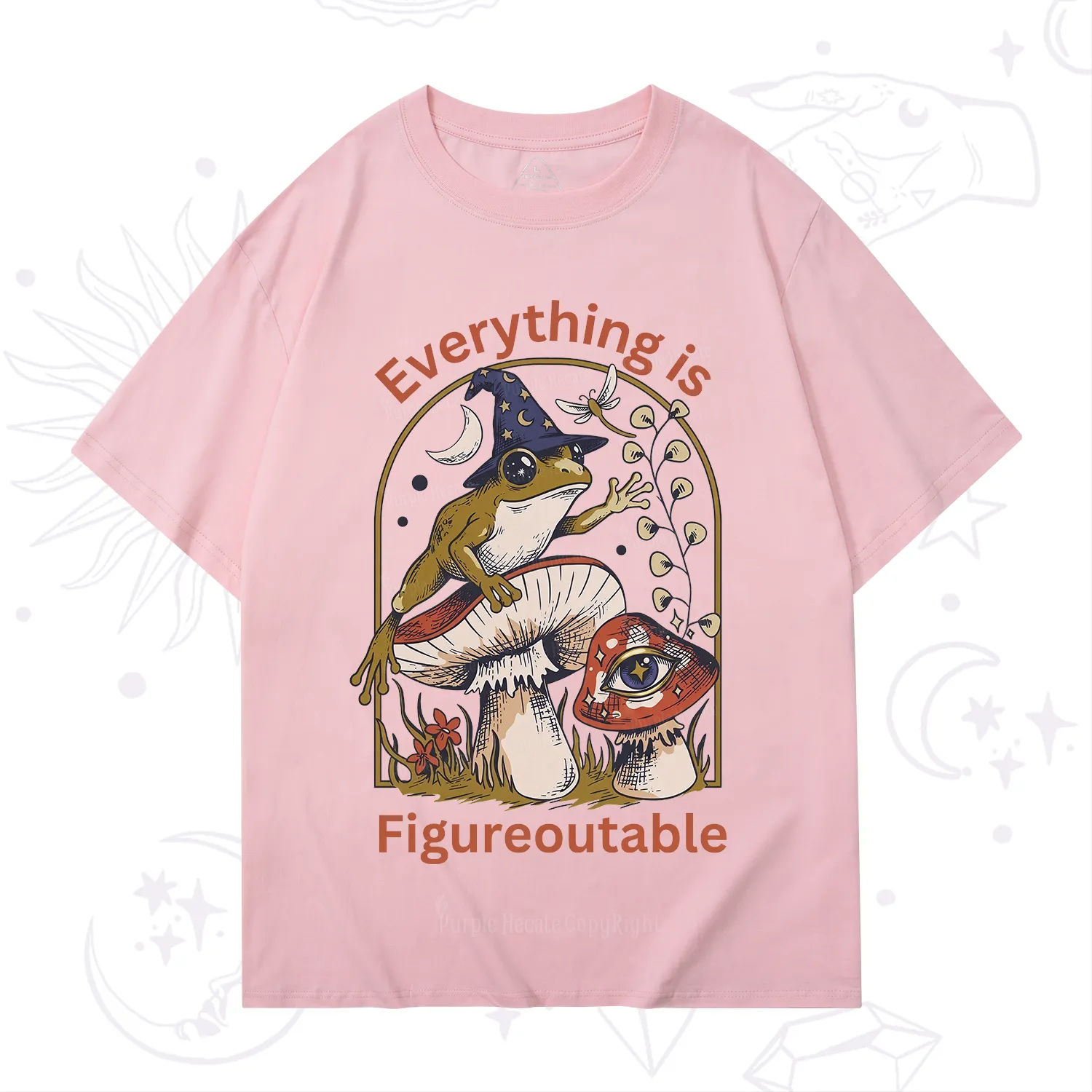 Purplehecate Everything Is Figureoutable Frog T-Shirt