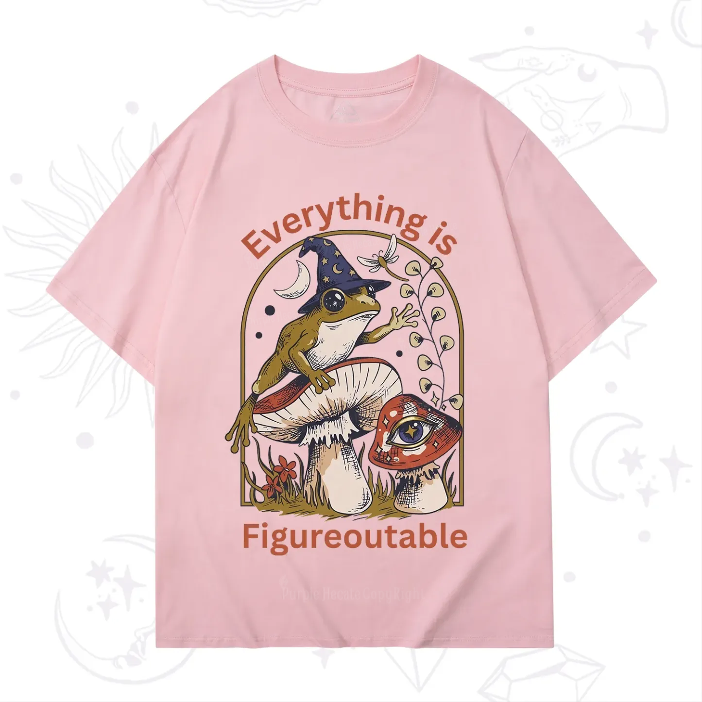 Purplehecate Everything Is Figureoutable Frog T-Shirt