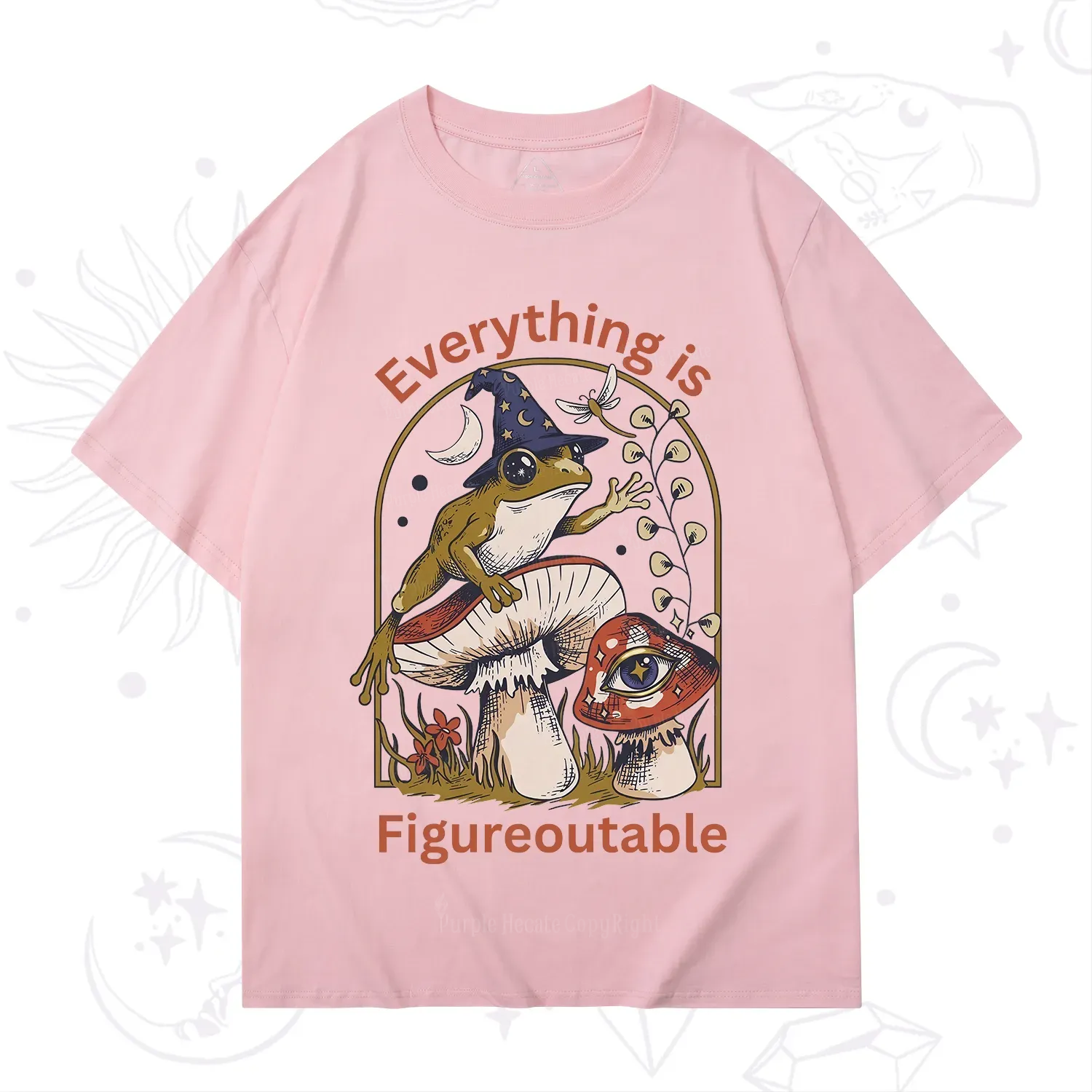 Purplehecate Everything Is Figureoutable Frog T-Shirt