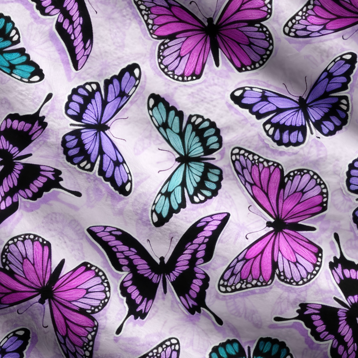 Purplehecate Whimsical Butterfly One Shoulder Sweaters