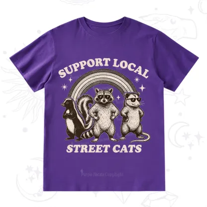 Purplehecate Support your local street cats T-Shirt