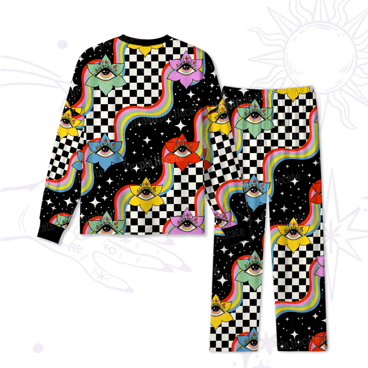 Purplehecate Enchanted Eye Blossom Pajamas