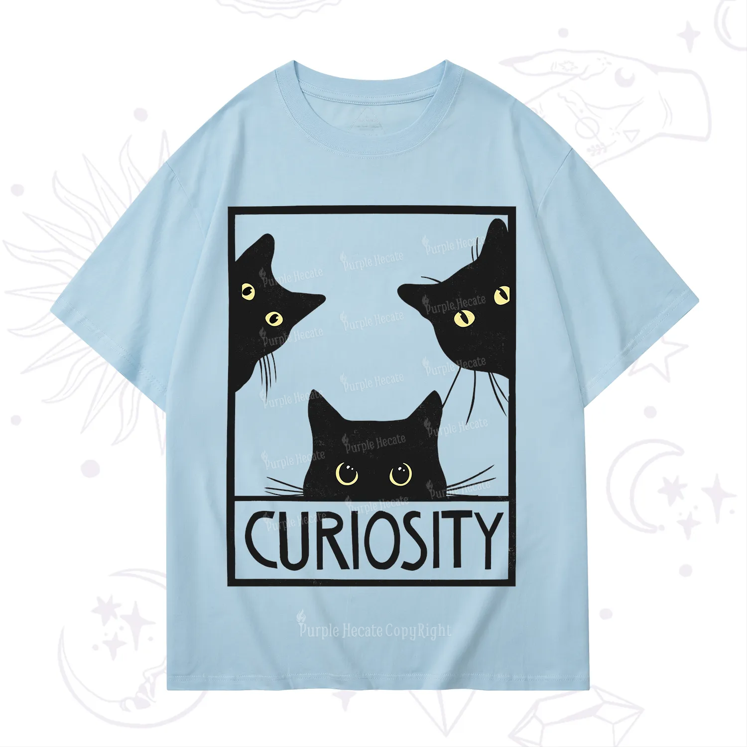 Purplehecate Curiosity Cat T-Shirt