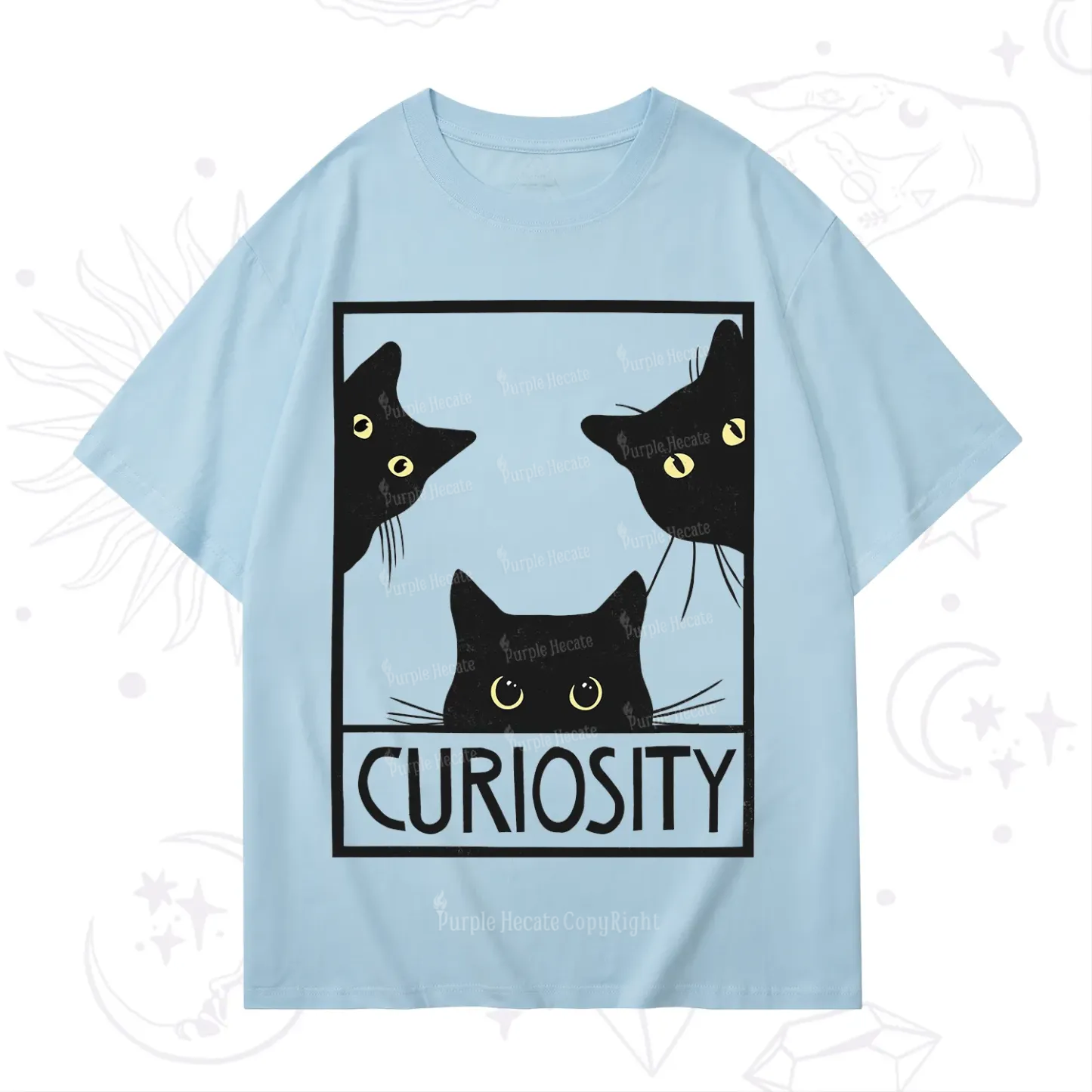 Purplehecate Curiosity Cat T-Shirt