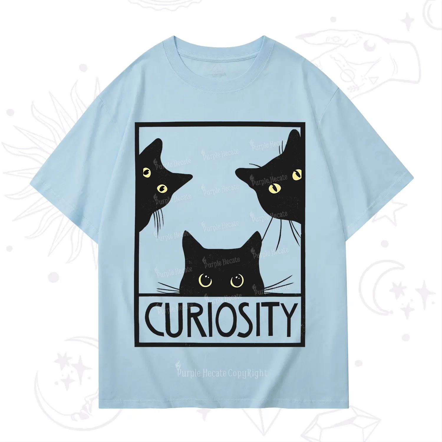 Purplehecate Curiosity Cat T-Shirt