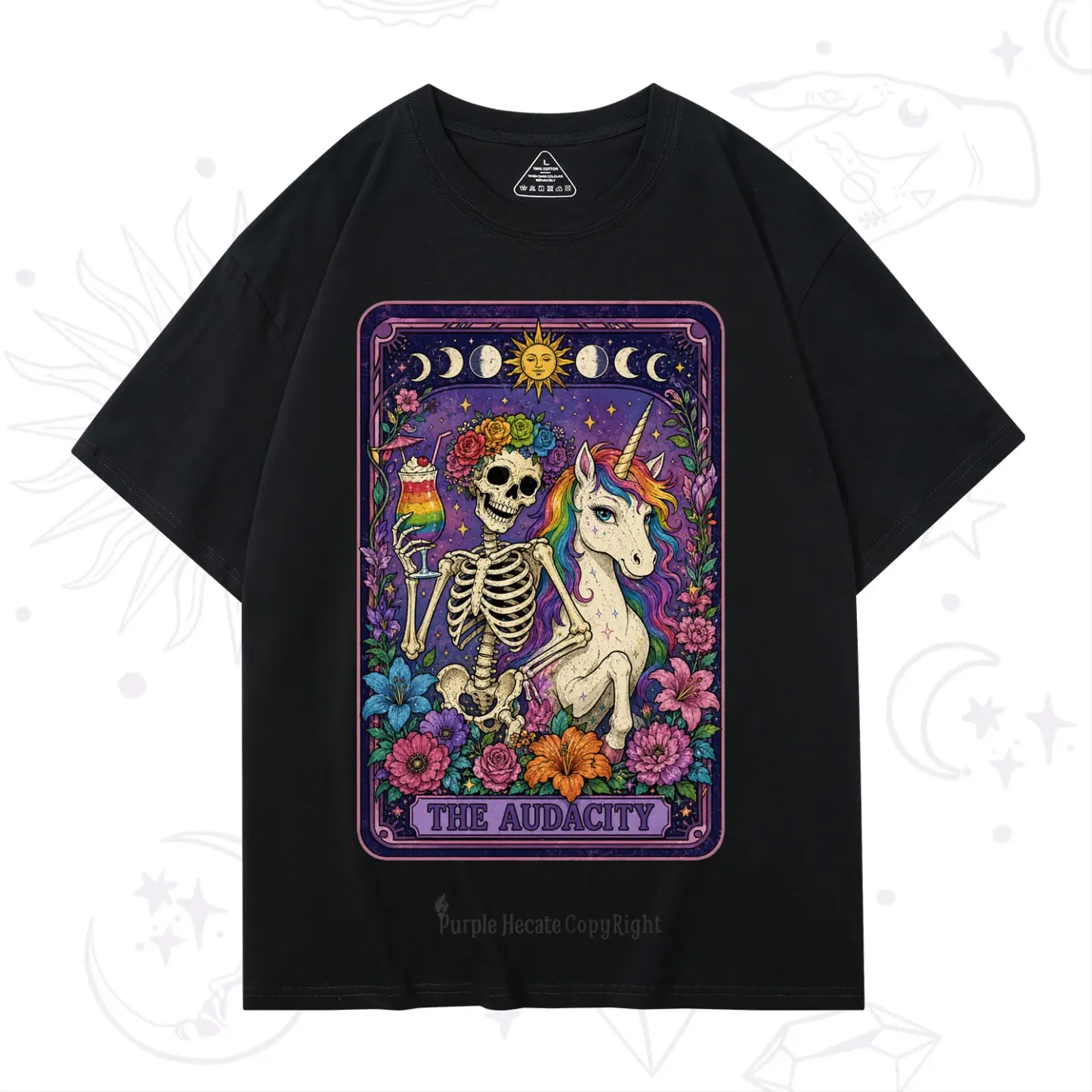 Purplehecate The Audacity Tarot Pride Rainbow T-Shirt