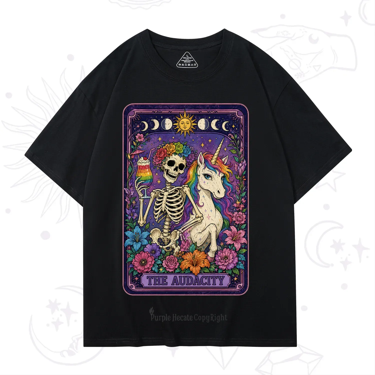 Purplehecate The Audacity Tarot Pride Rainbow T-Shirt