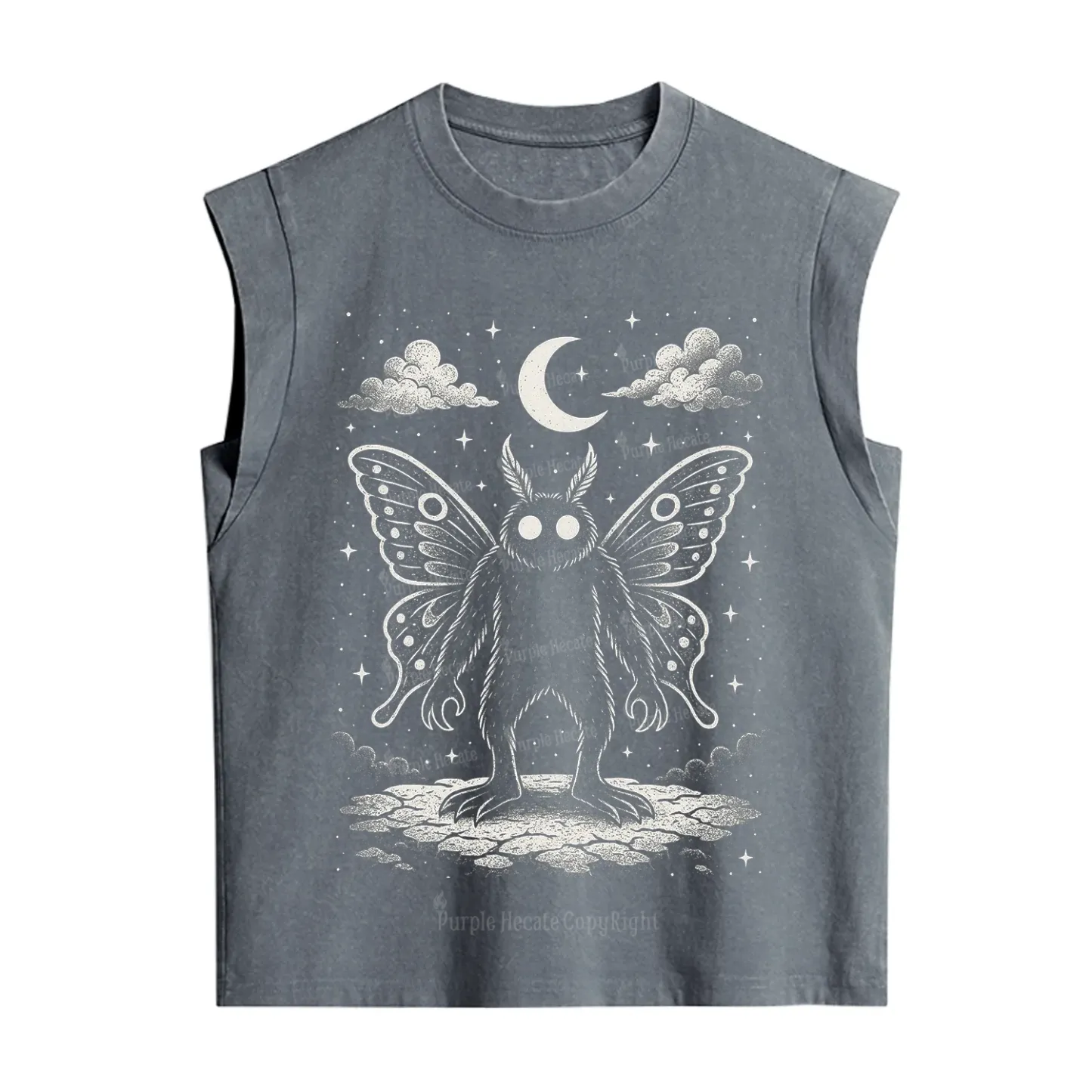 [Copy]Purplehecate Trash Raccoon Backyard Wildlife Vintage Washed Tank