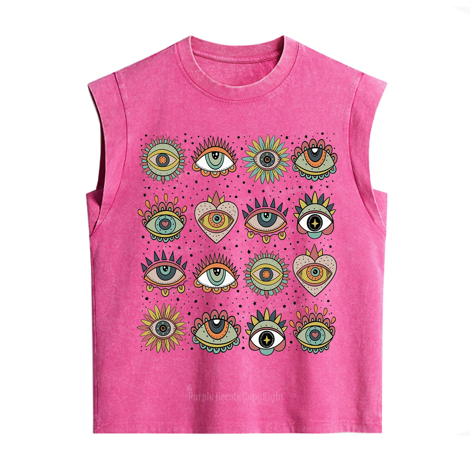 [Copy]Purplehecate The Team Trash Raccoon & Possum Tarot Vintage Washed Tank
