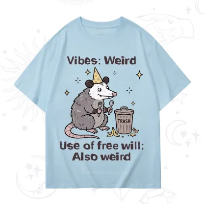 Purplehecate Weird Vibes Only Opossum T-Shirt