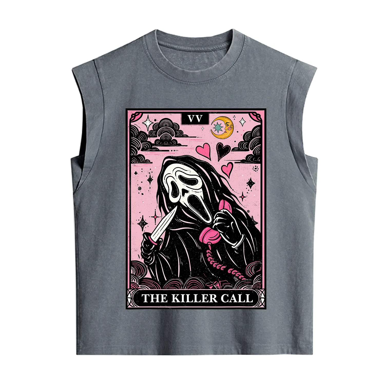 Purplehecate The Killer Call Tarot Vintage Washed Tank