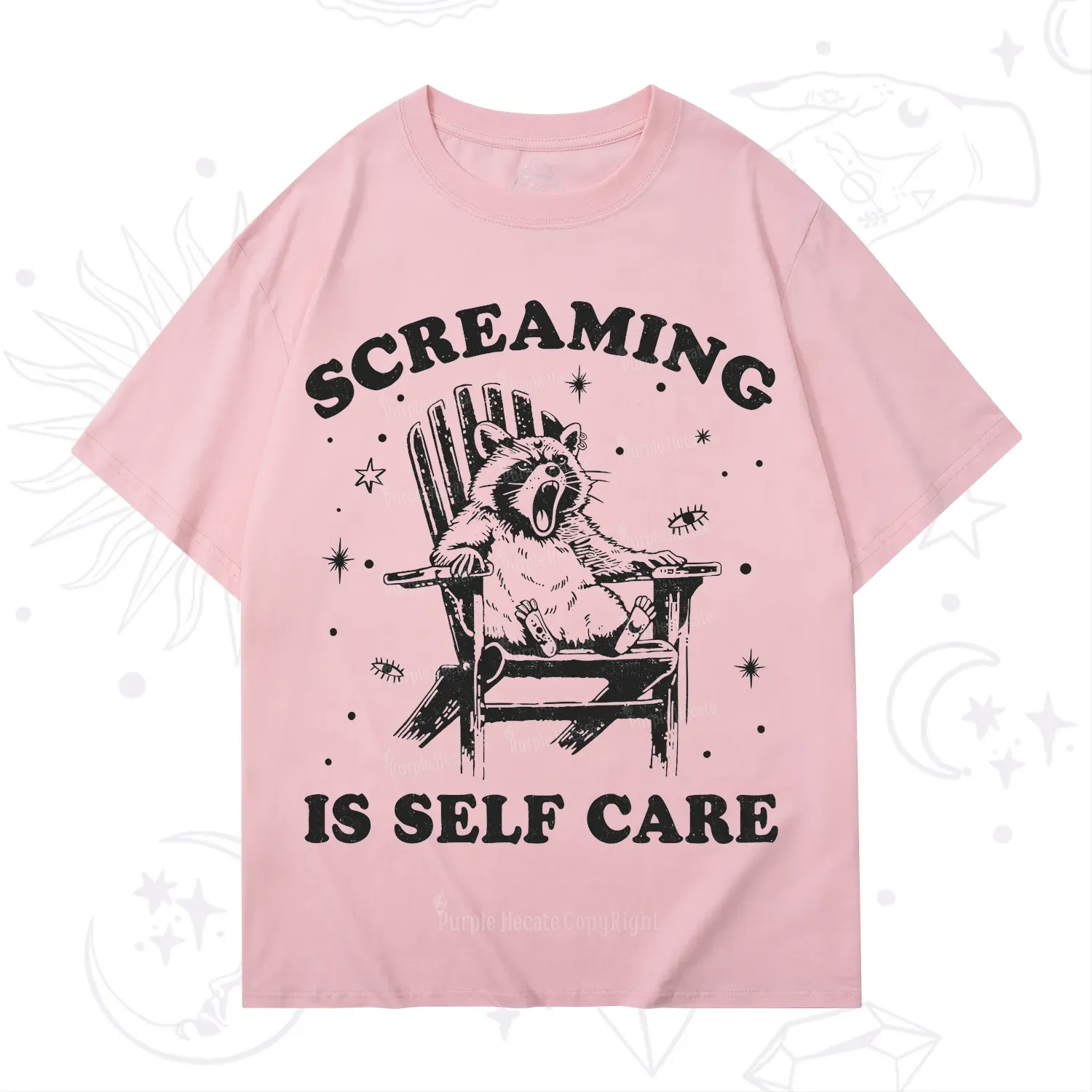 Purplehecate Screaming is Self Care T-Shirt