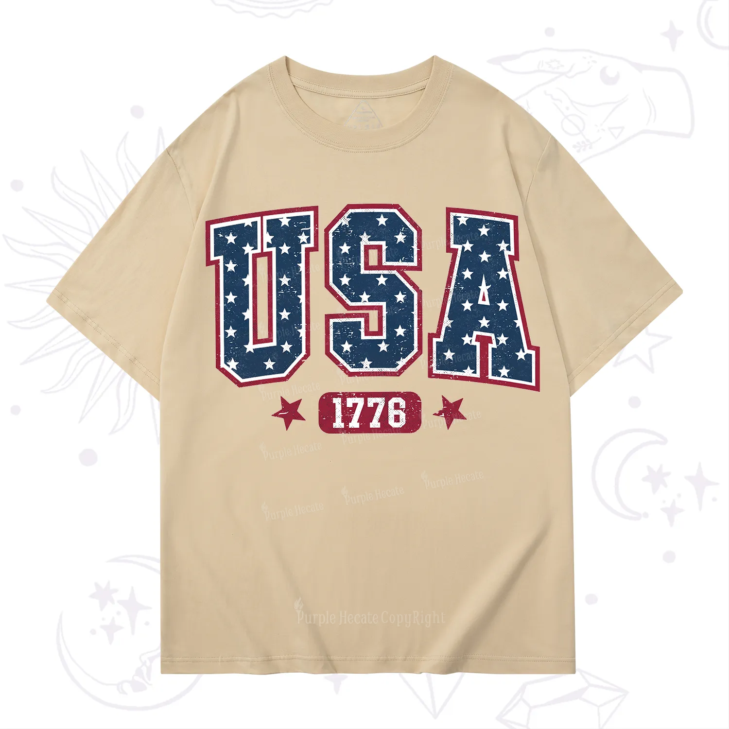 Purplehecate Retro USA 1776 T-Shirt