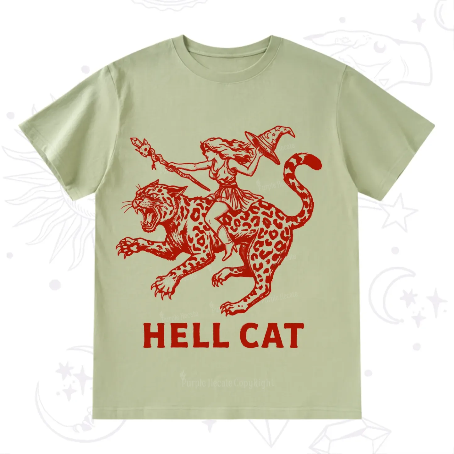 Purplehecate Hex Girl Hell Cat T-Shirt