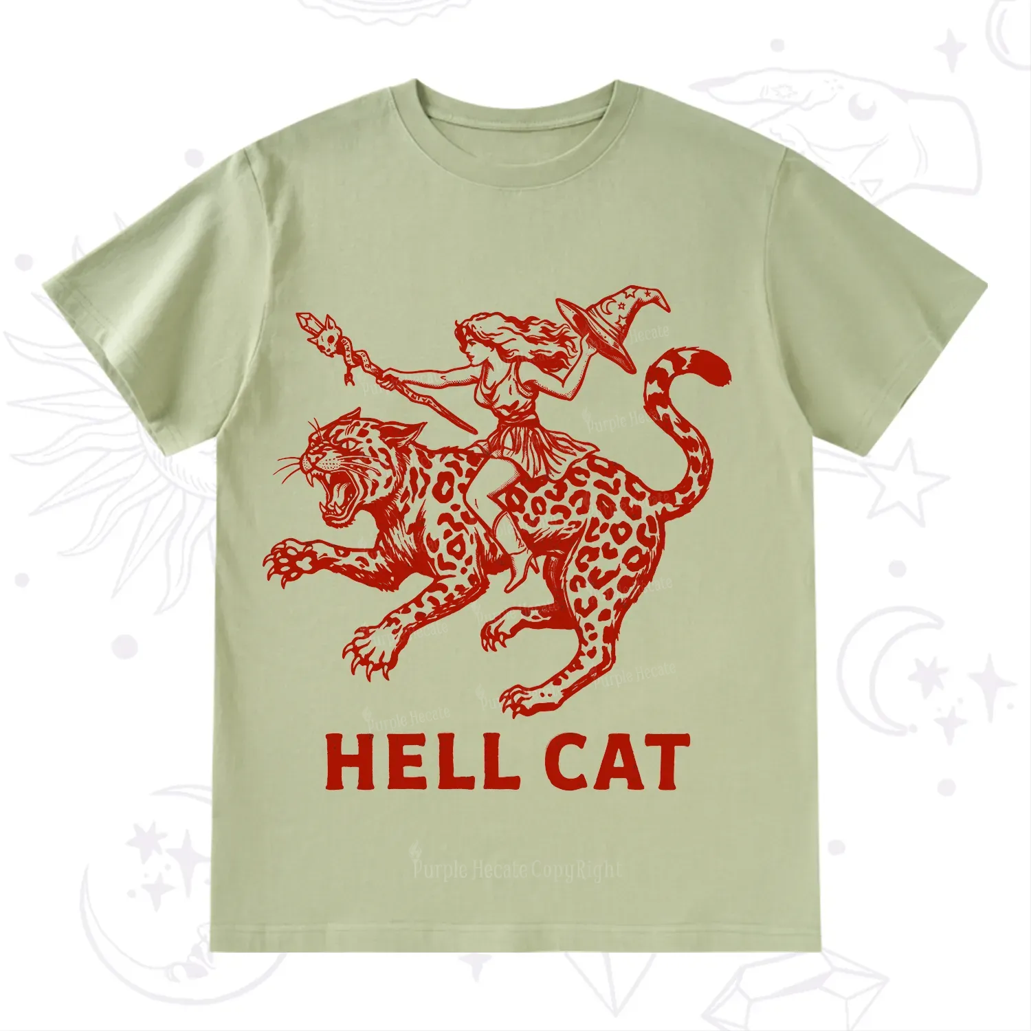 Purplehecate Hex Girl Hell Cat T-Shirt