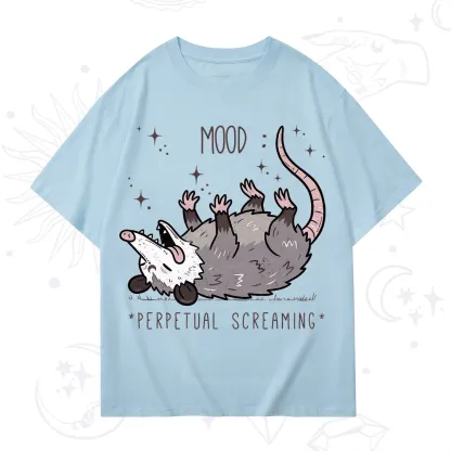Purplehecate Mood Perpetual Screaming Opossum T-Shirt