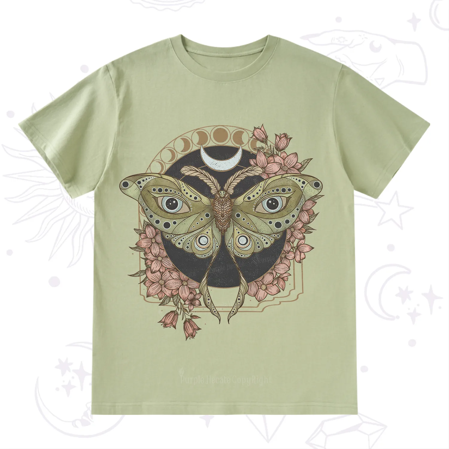 Purplehecate Luna Moth T-Shirt