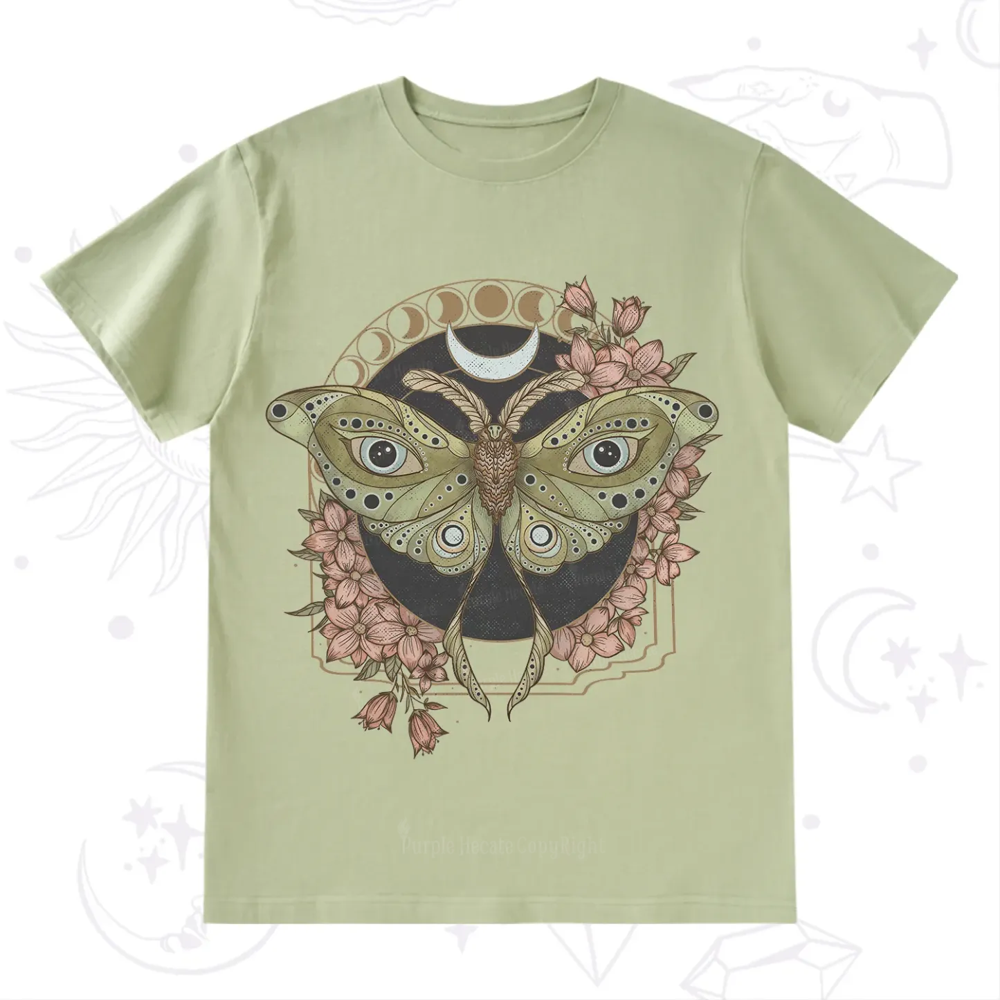 Purplehecate Luna Moth T-Shirt