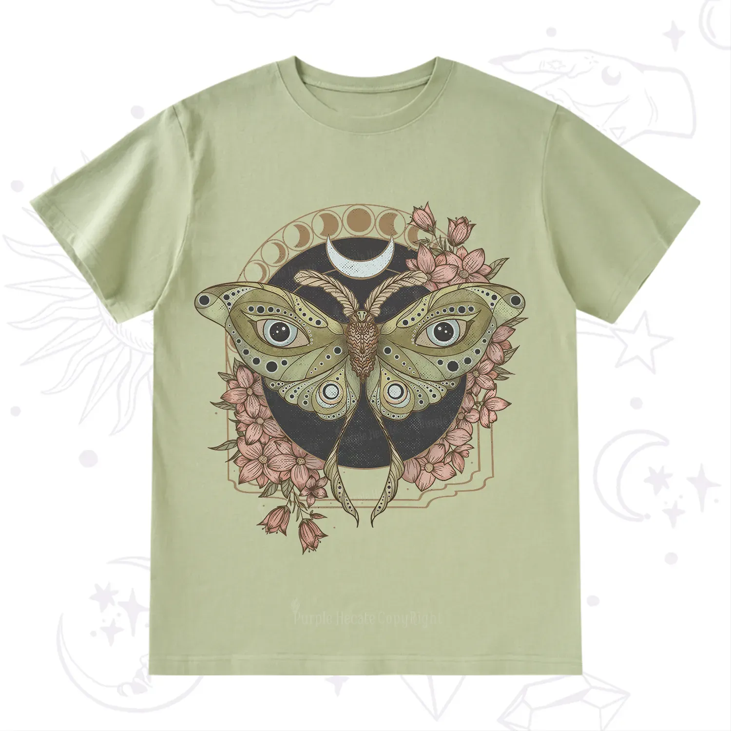 Purplehecate Luna Moth T-Shirt