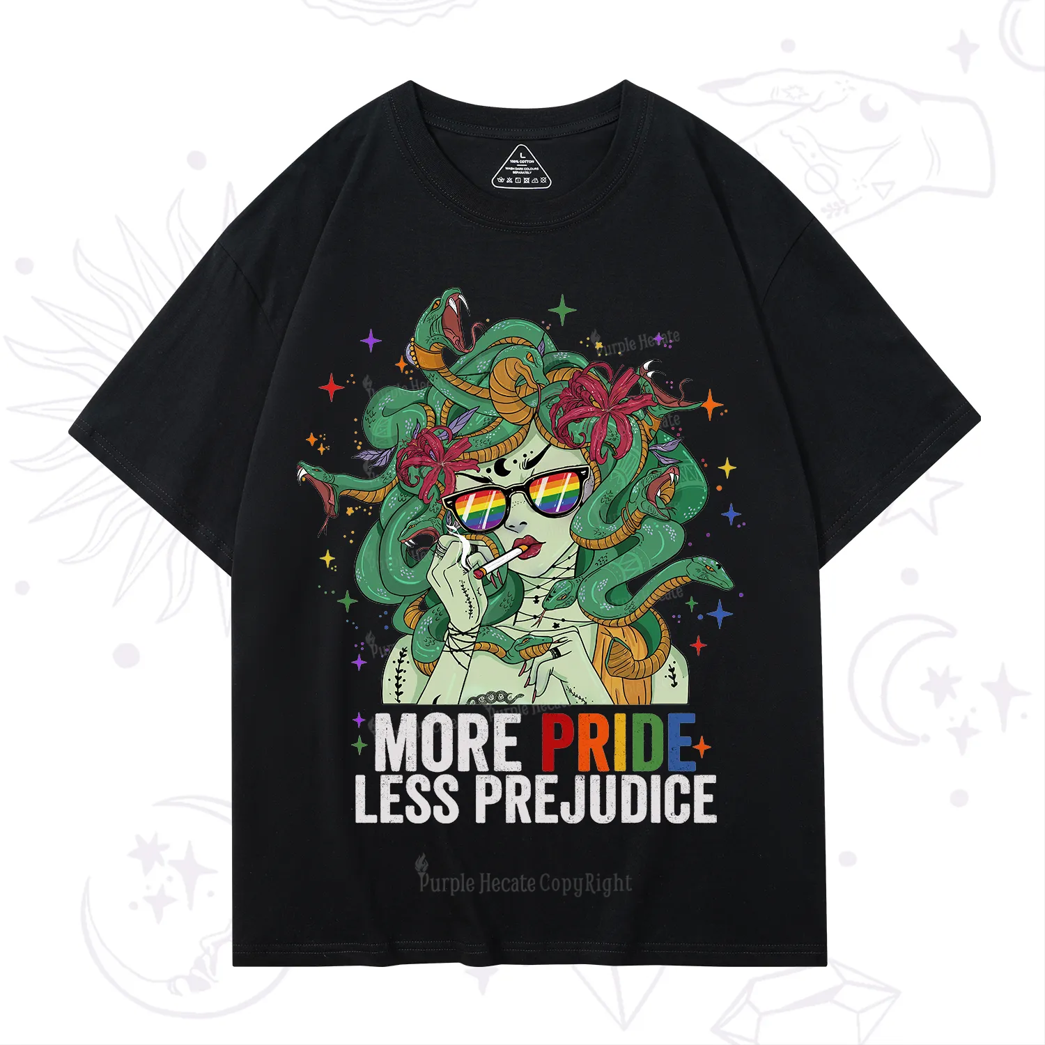 Purplehecate More Pride Less Prejudice Medusa T-Shirt