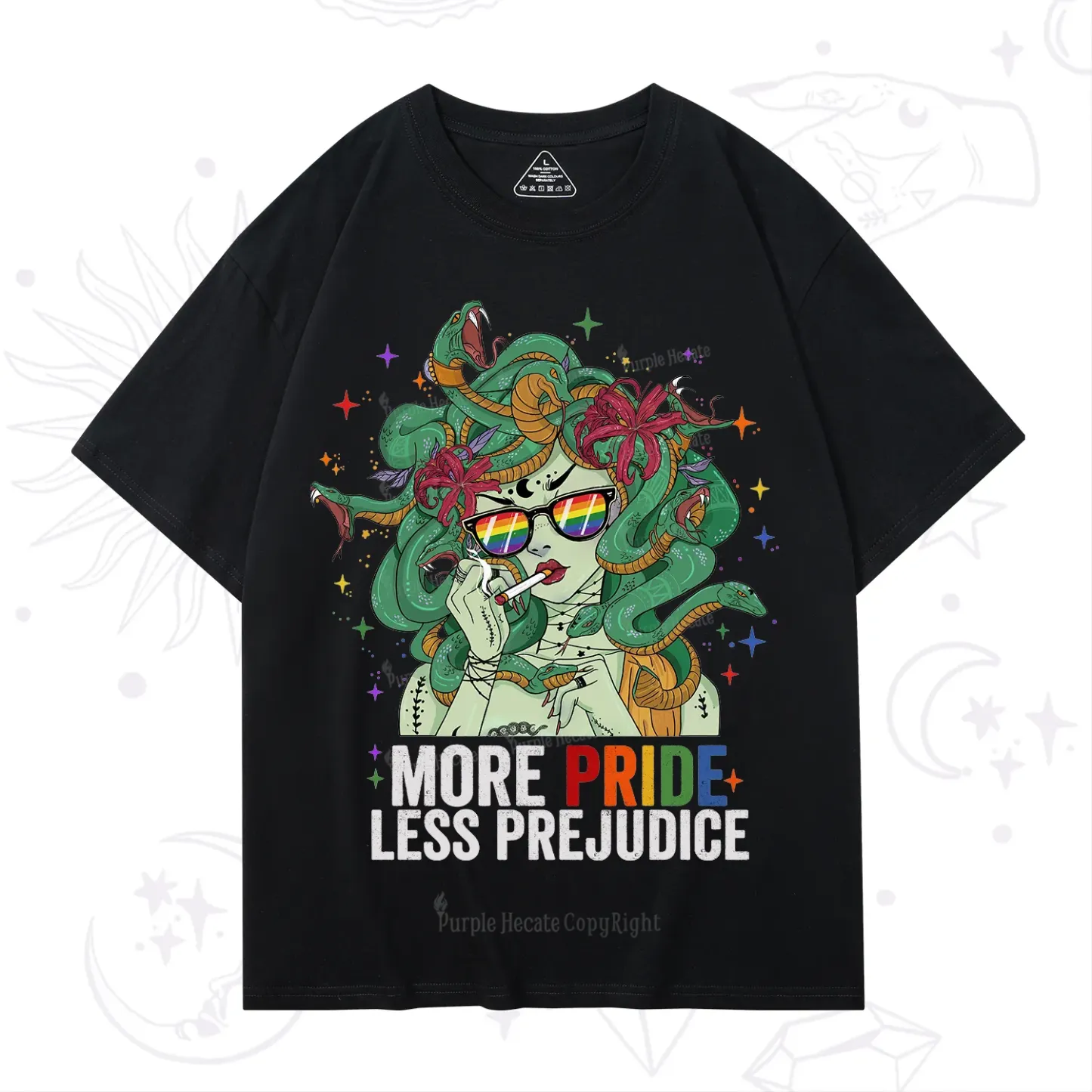 Purplehecate More Pride Less Prejudice Medusa T-Shirt
