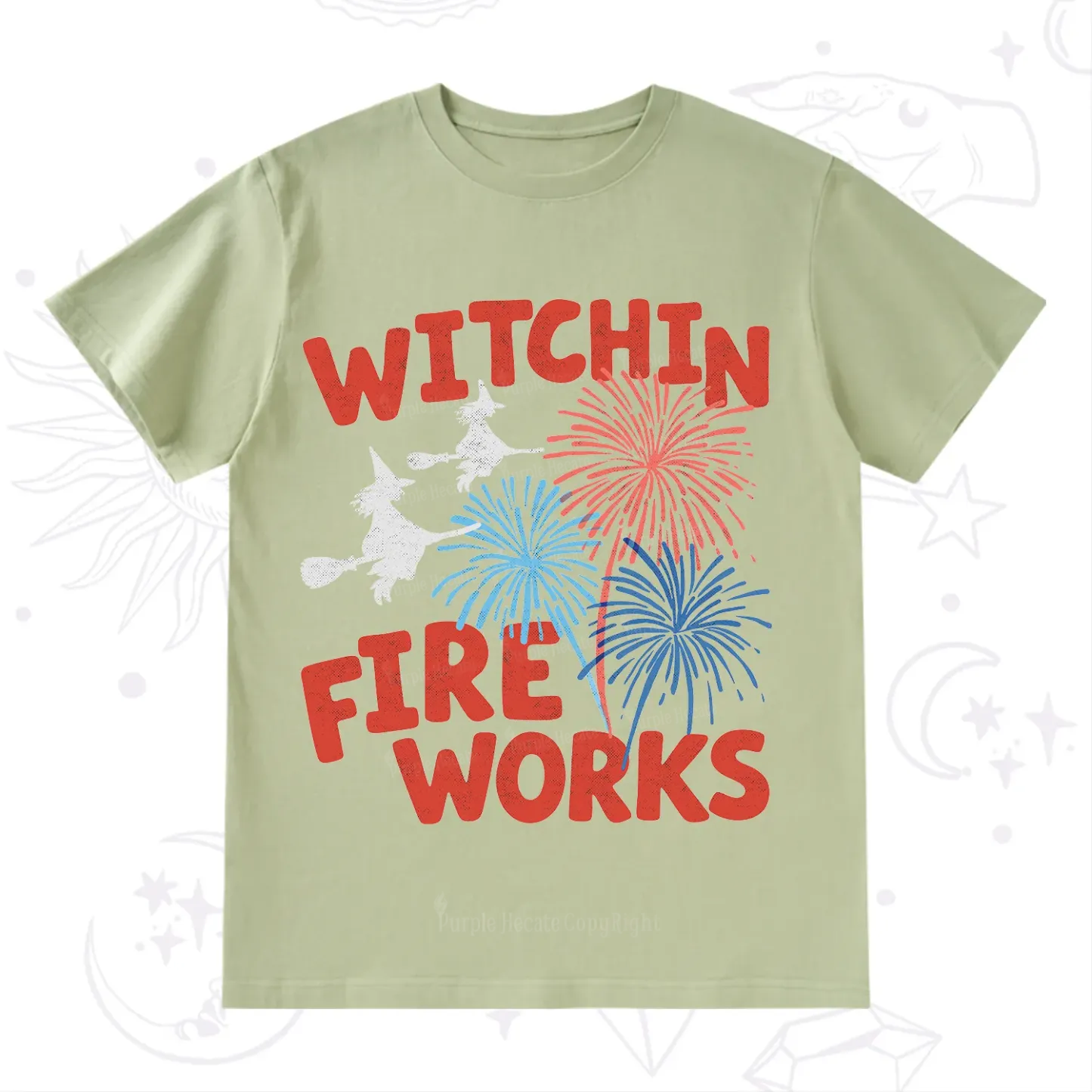 Purplehecate Witchin' Fireworks 4th of July T-Shirt
