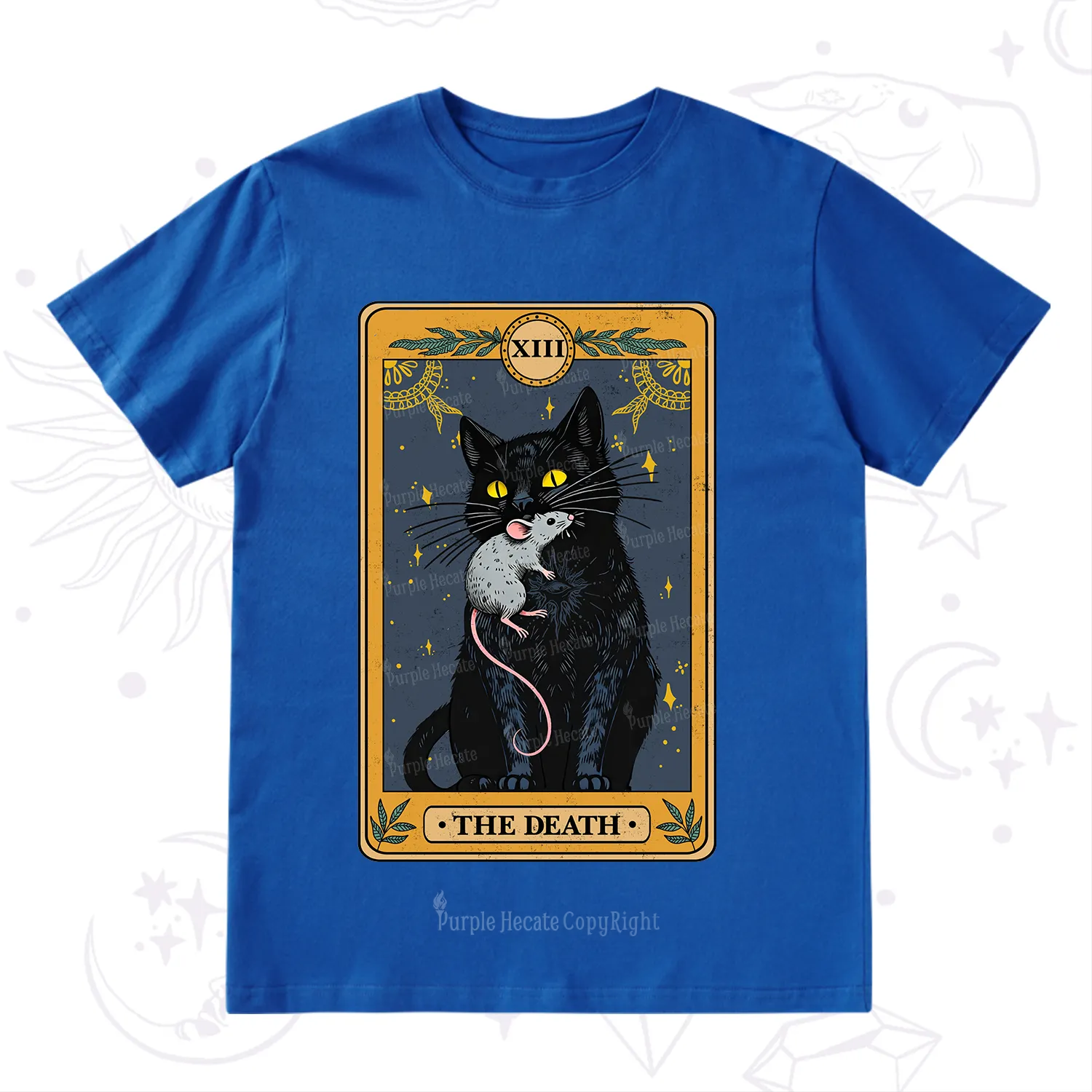 Purplehecate The Death Tarot Cat T-Shirt
