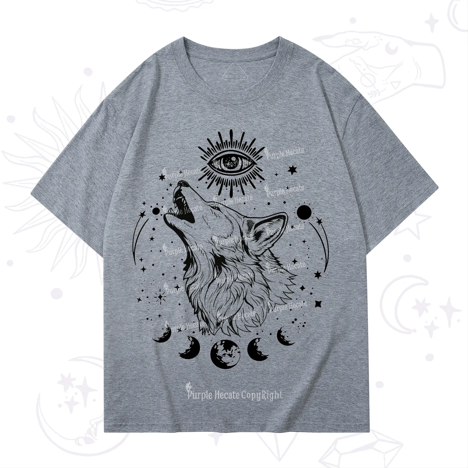 Purplehecate Howling Wolf T-Shirt