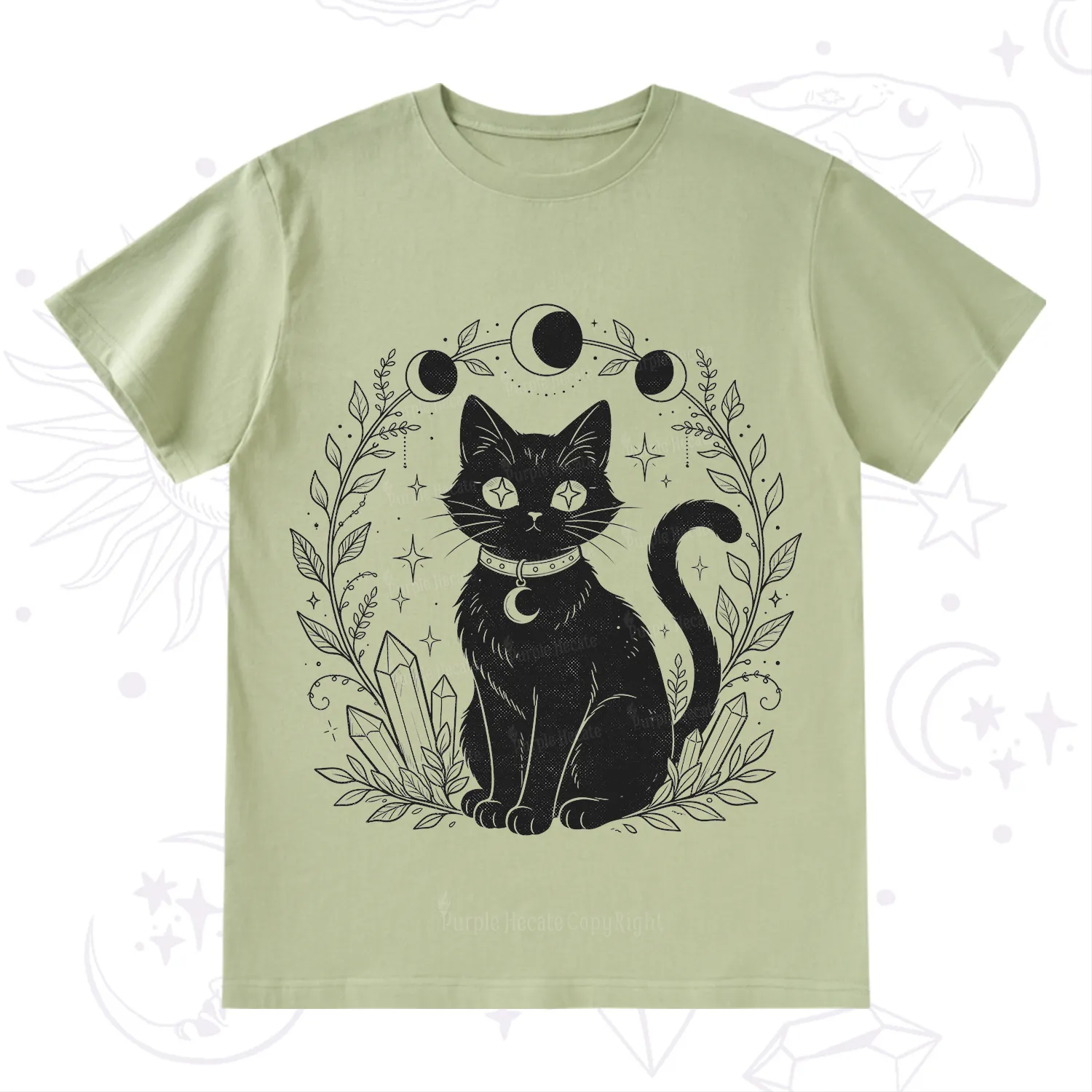 Purplehecate Mystical Cat T-Shirt