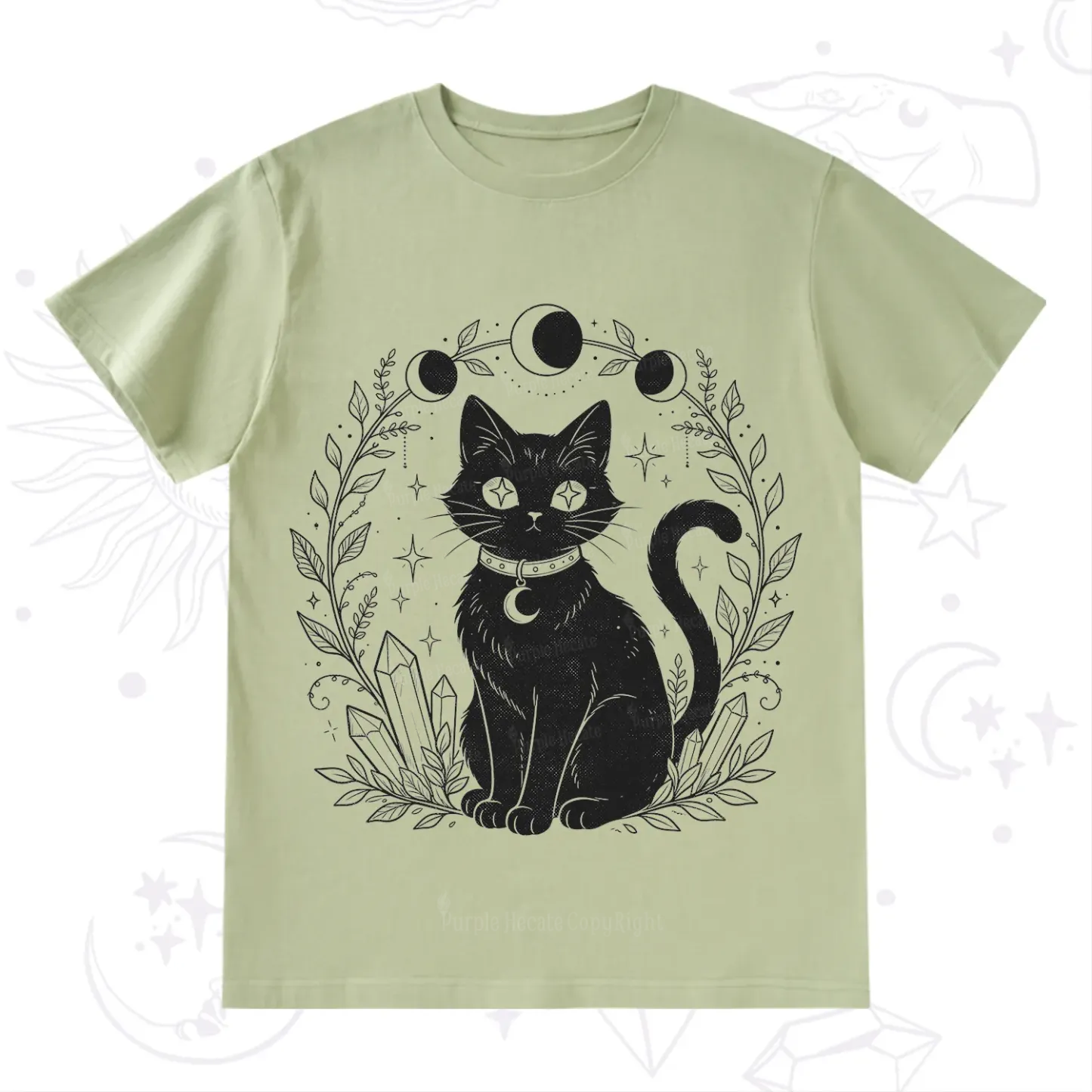 Purplehecate Mystical Cat T-Shirt