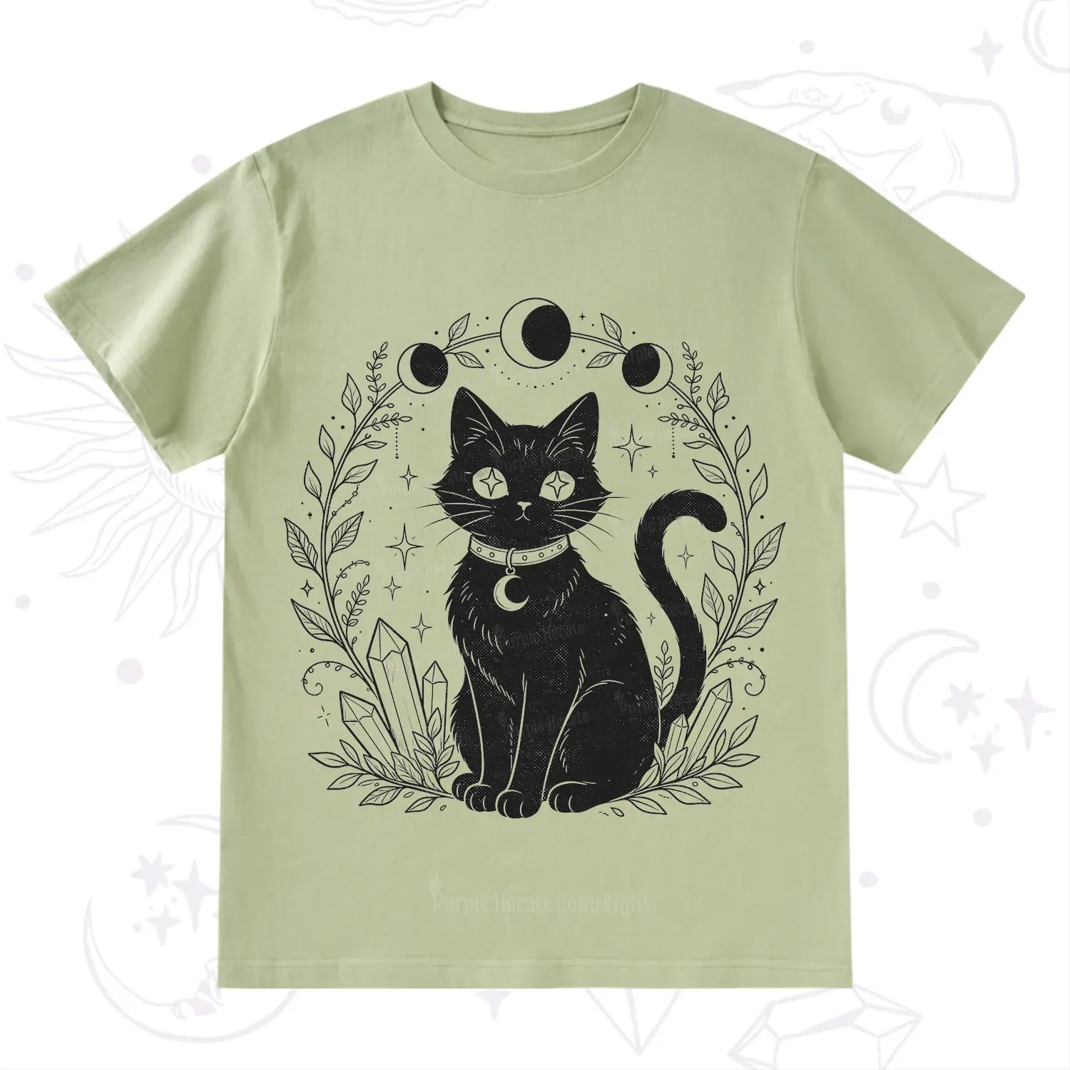 Purplehecate Mystical Cat T-Shirt