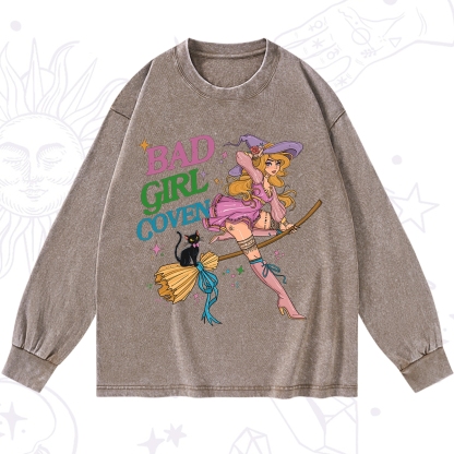 Purplehecate Bad Girl Coven Washed Long Sleeve Shirt
