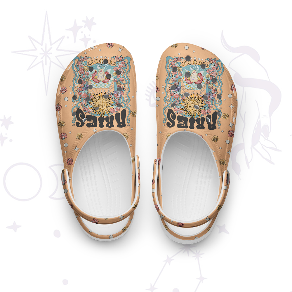 Purplehecate Aries Spirit Zodiac Rubber Clogs