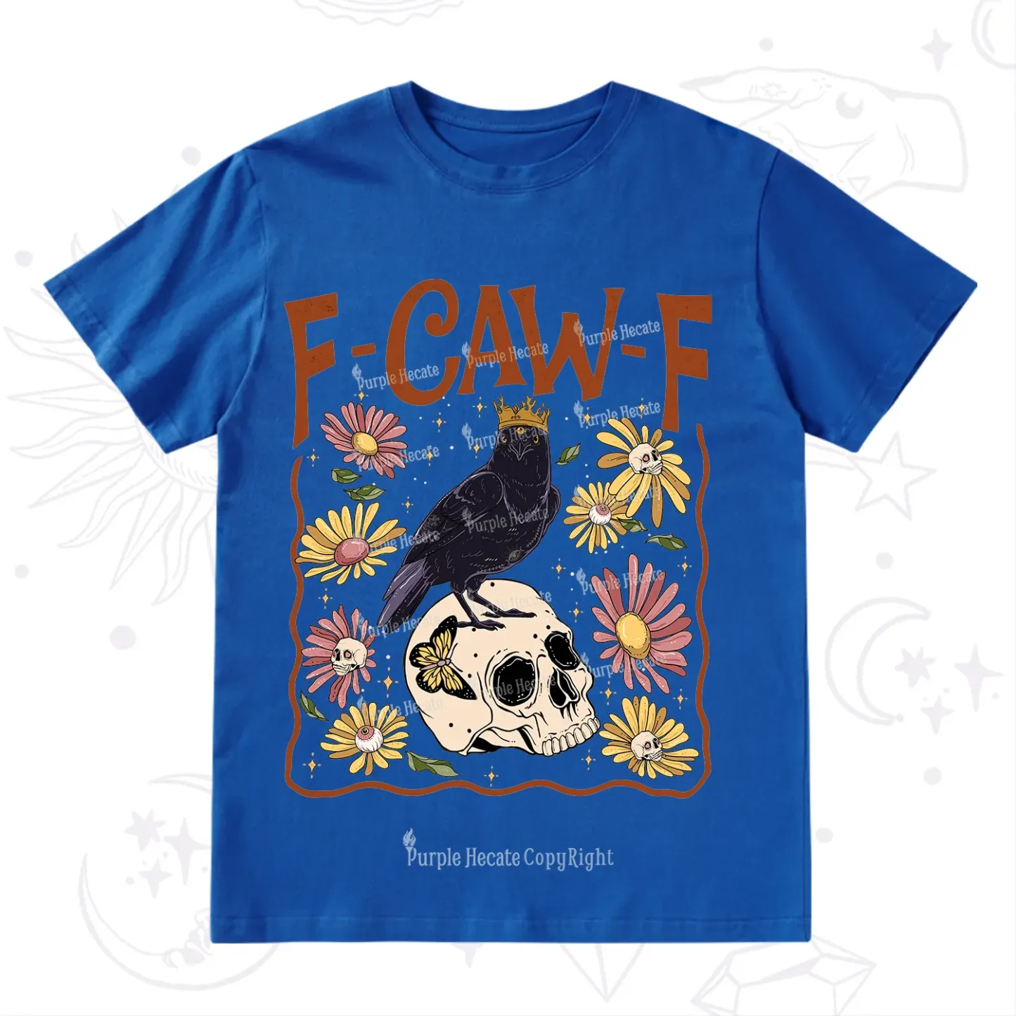 Purplehecate Funny F-Caw-F Crow T-Shirt