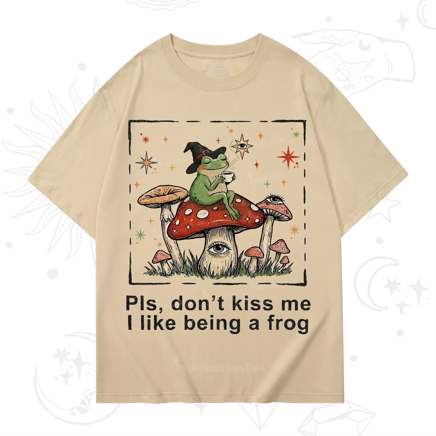 Purplehecate Please Don't Kiss Me I like Being A Frog T-Shirt