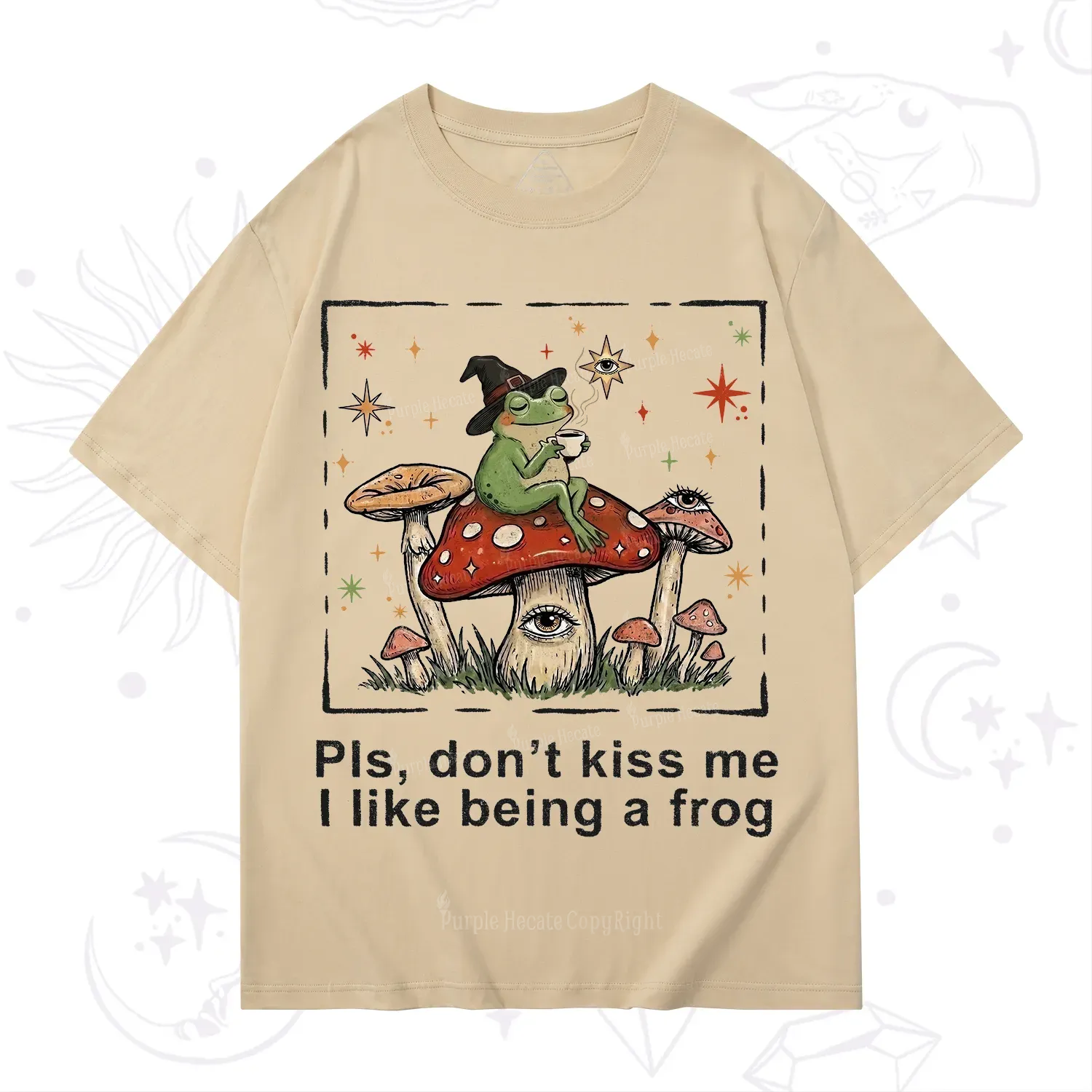 Purplehecate Please Don't Kiss Me I like Being A Frog T-Shirt