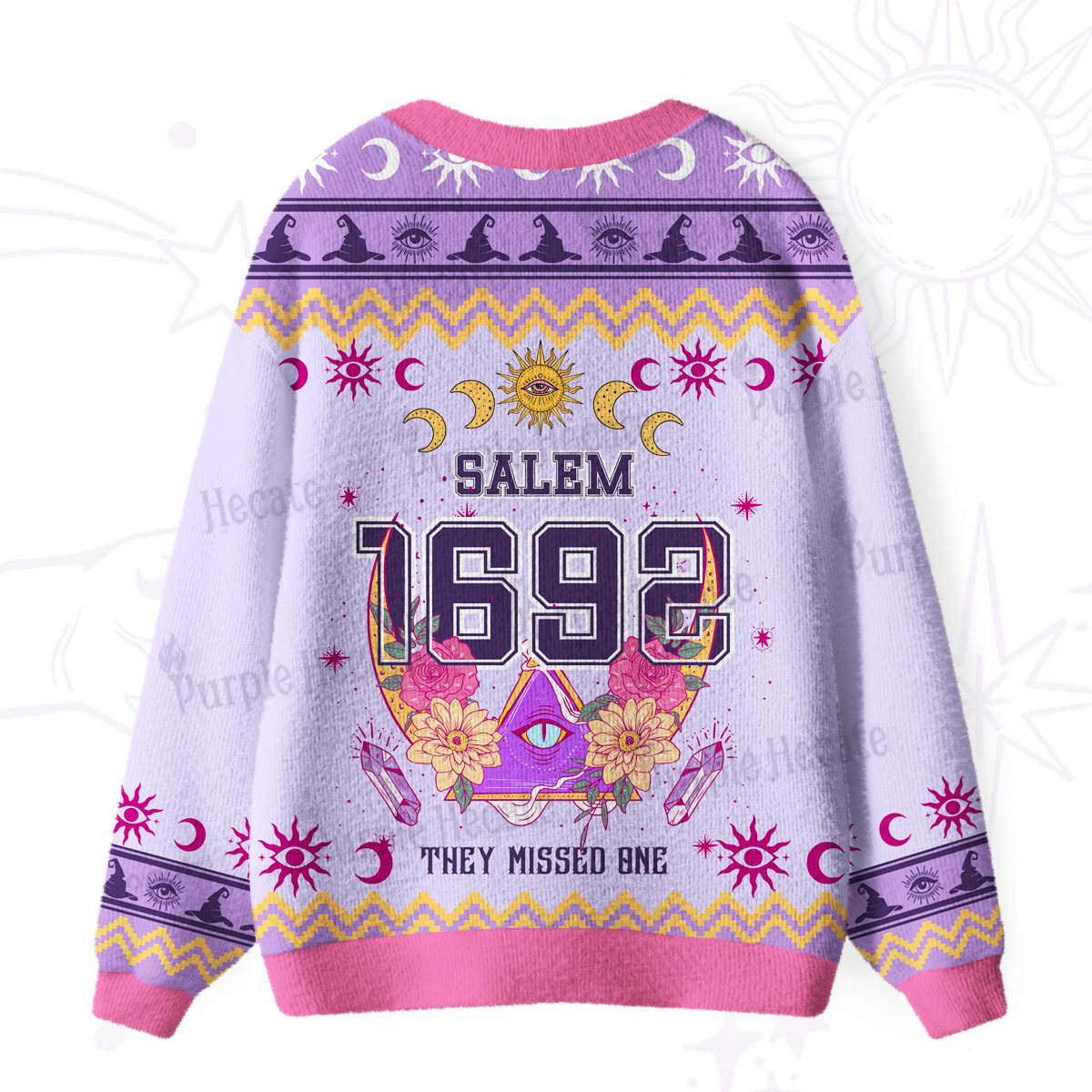 Purplehecate Salem 1692 They Missed One Ugly Cardigan Sweaters