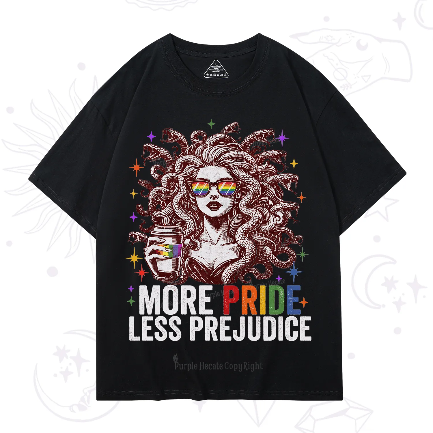 Purplehecate More Pride Less Prejudice Medusa T-Shirt