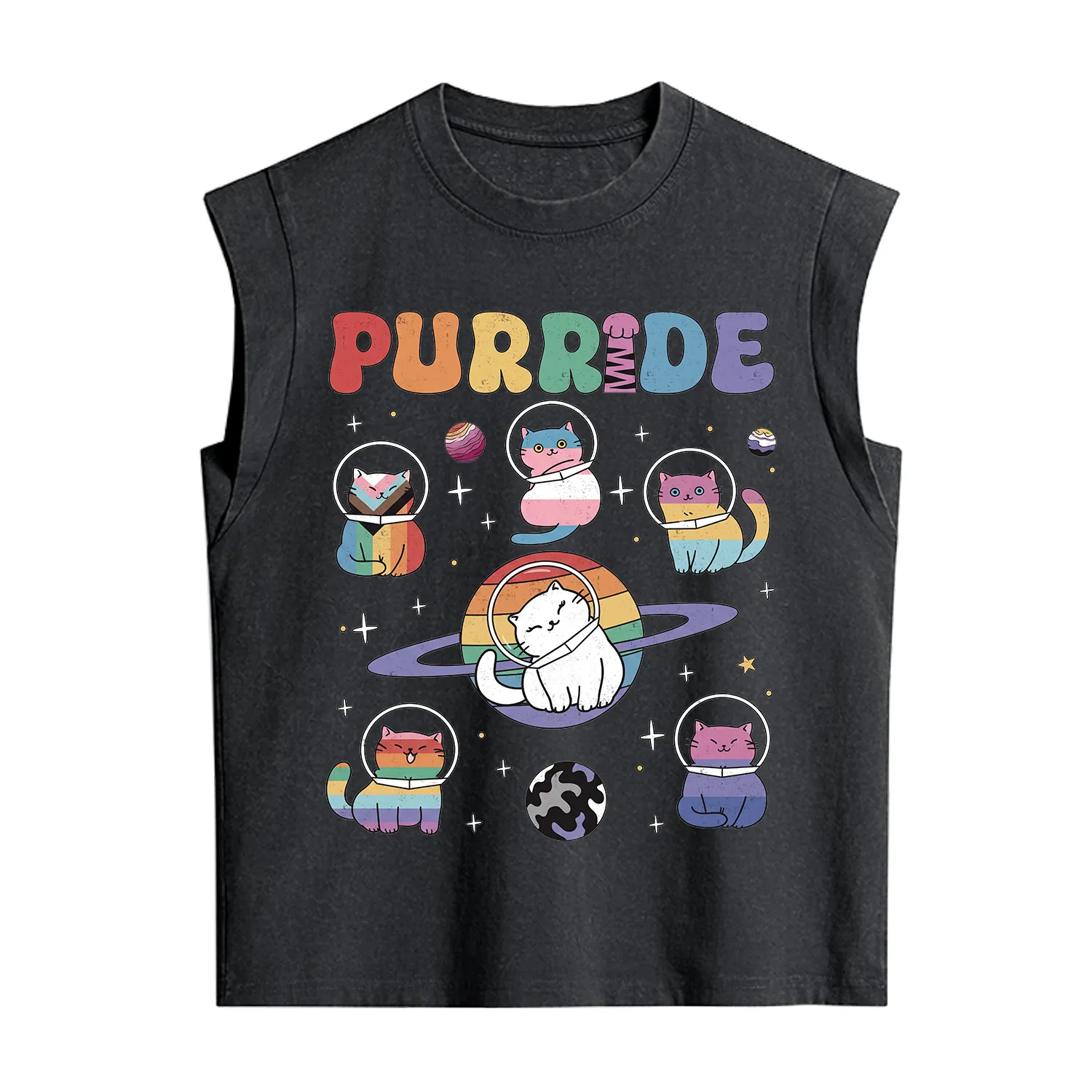 Purplehecate Purride Cat Vintage Washed Tank