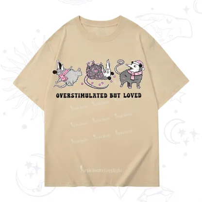Purplehecate Overstimulated But Loved Valentine T-Shirt