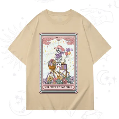 Purplehecate The Beep Beep Birthday Bitch Tarot T-Shirt