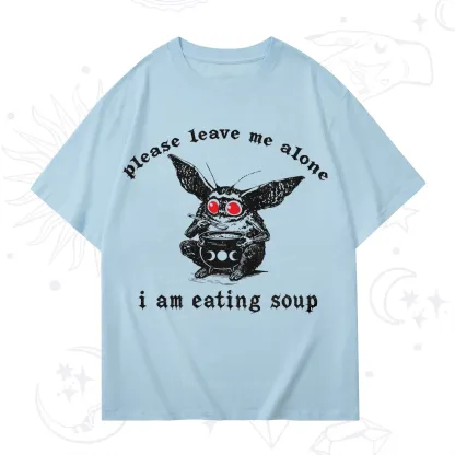 Purplehecate Mothman Eating Soup T-Shirt