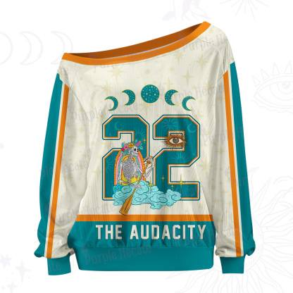 Purplehecate The Audacity Off The Shoulder Graphic Jersey