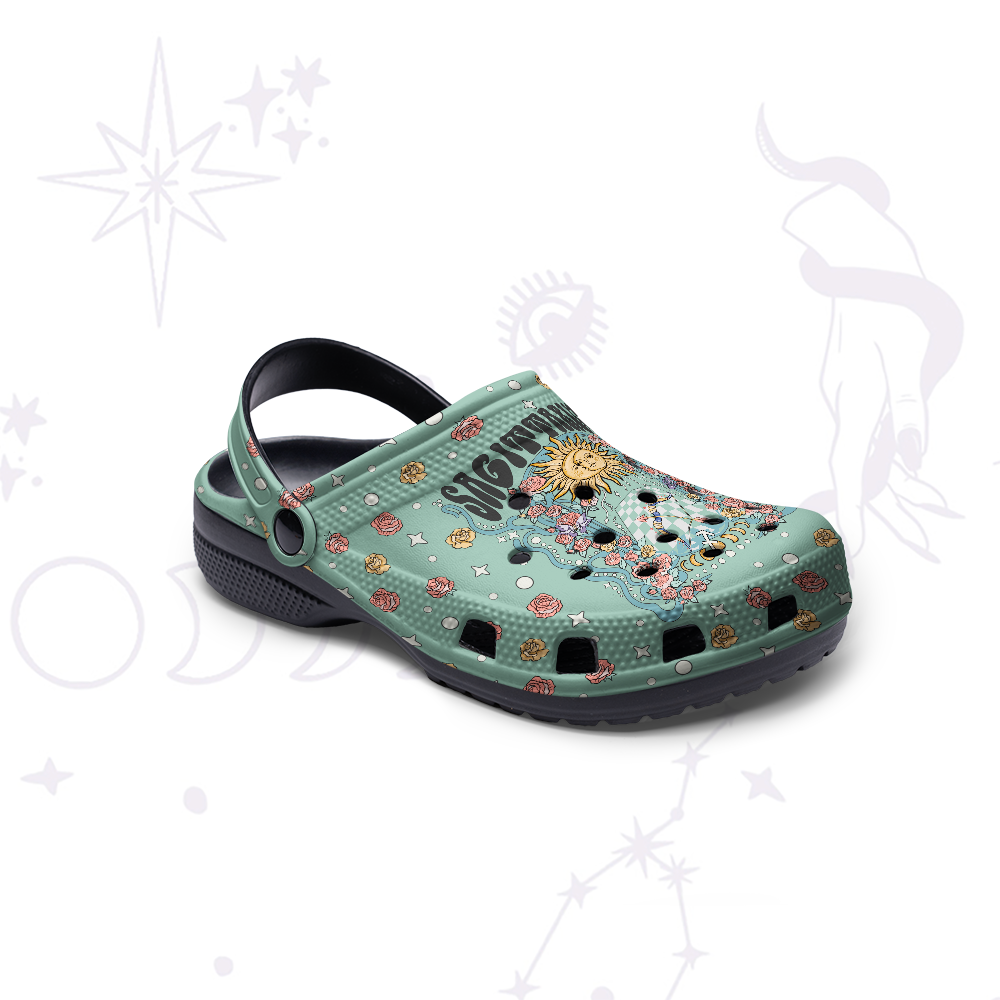 Purplehecate Sagittarius Spirit Zodiac Rubber Clogs